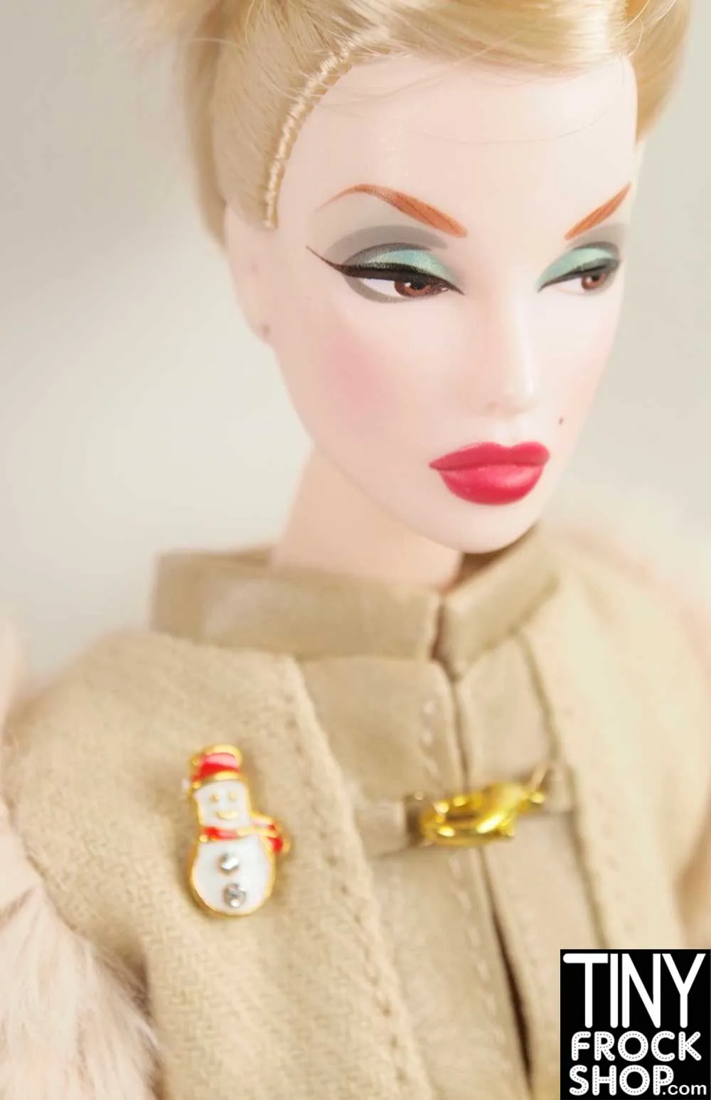 12" Fashion Doll Christmas Magnetic Brooches by Pam Maness