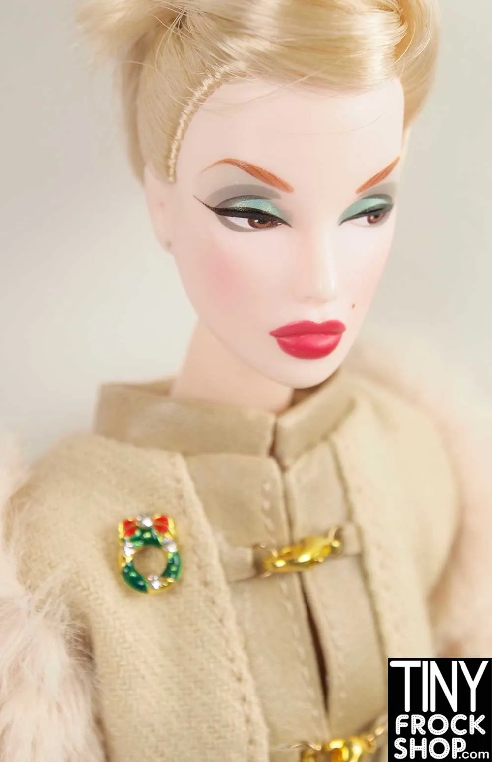 12" Fashion Doll Christmas Magnetic Brooches by Pam Maness