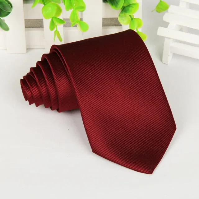 20 style brand Polyester neck tie for men Solid black corbatas 8 cm gravata slim formal social event green wedding dress lot