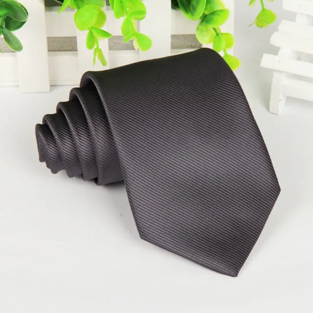 20 style brand Polyester neck tie for men Solid black corbatas 8 cm gravata slim formal social event green wedding dress lot