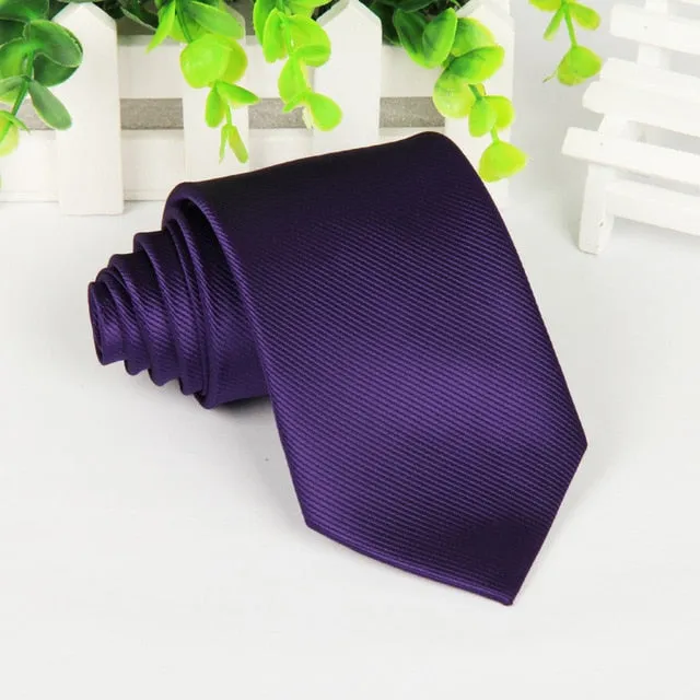 20 style brand Polyester neck tie for men Solid black corbatas 8 cm gravata slim formal social event green wedding dress lot