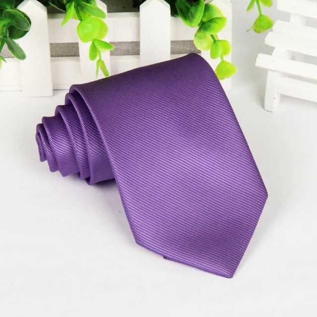 20 style brand Polyester neck tie for men Solid black corbatas 8 cm gravata slim formal social event green wedding dress lot