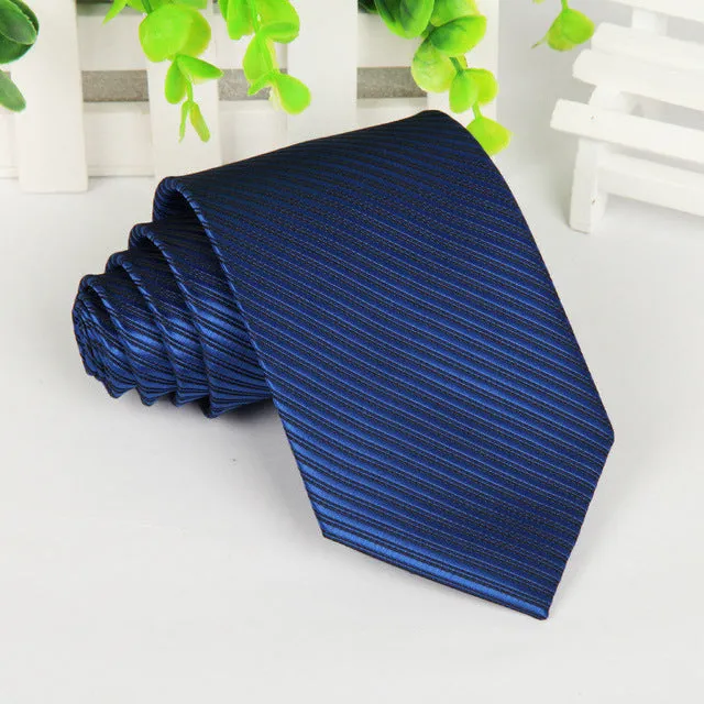 20 style brand Polyester neck tie for men Solid black corbatas 8 cm gravata slim formal social event green wedding dress lot