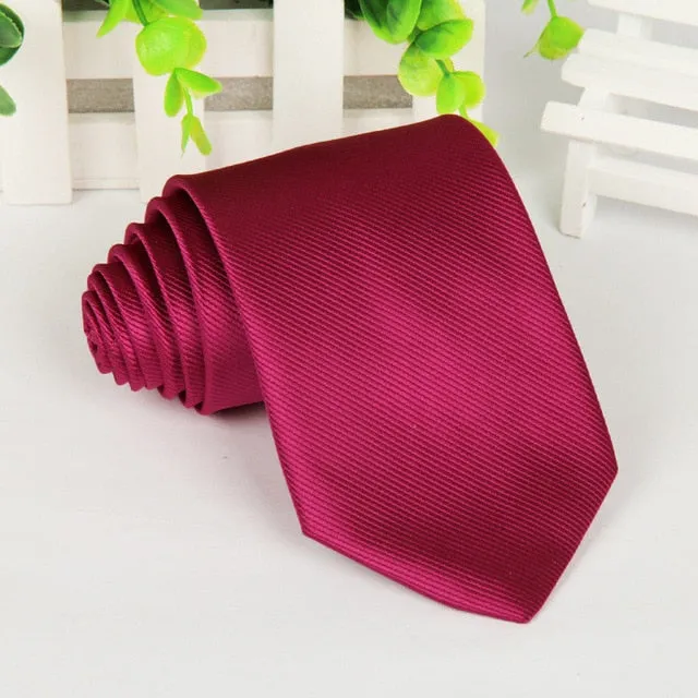 20 style brand Polyester neck tie for men Solid black corbatas 8 cm gravata slim formal social event green wedding dress lot