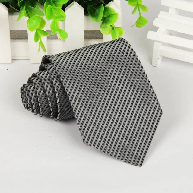 20 style brand Polyester neck tie for men Solid black corbatas 8 cm gravata slim formal social event green wedding dress lot