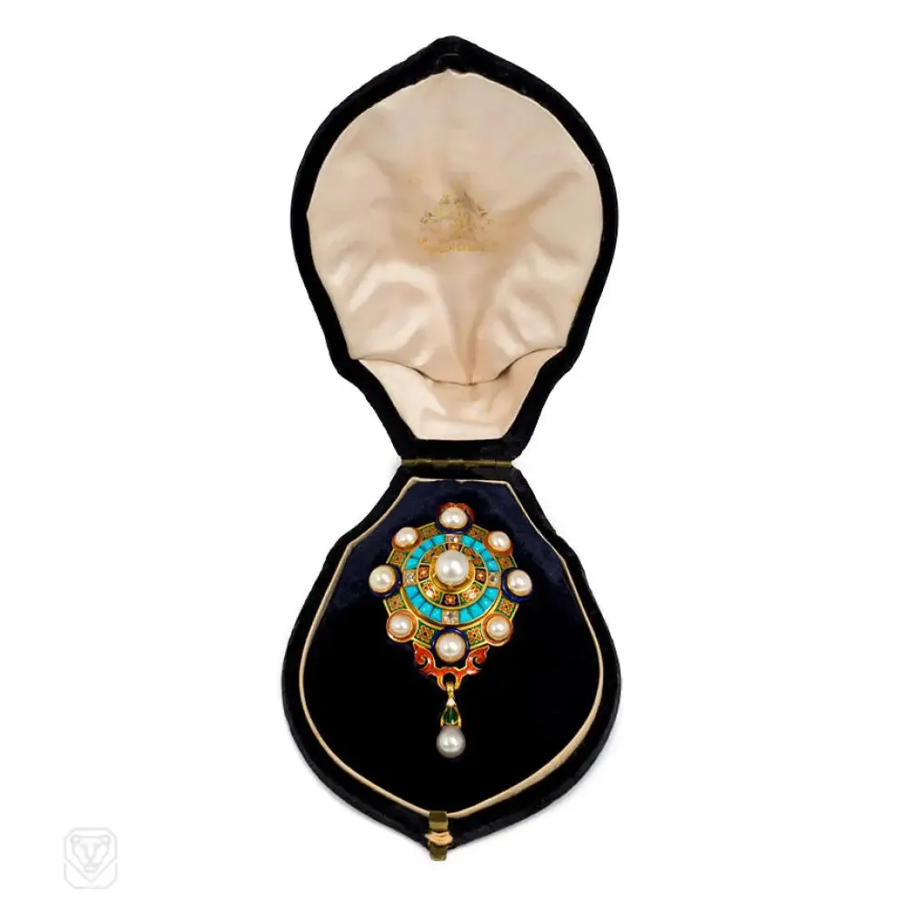 Antique Holbeinesque pendant/brooch