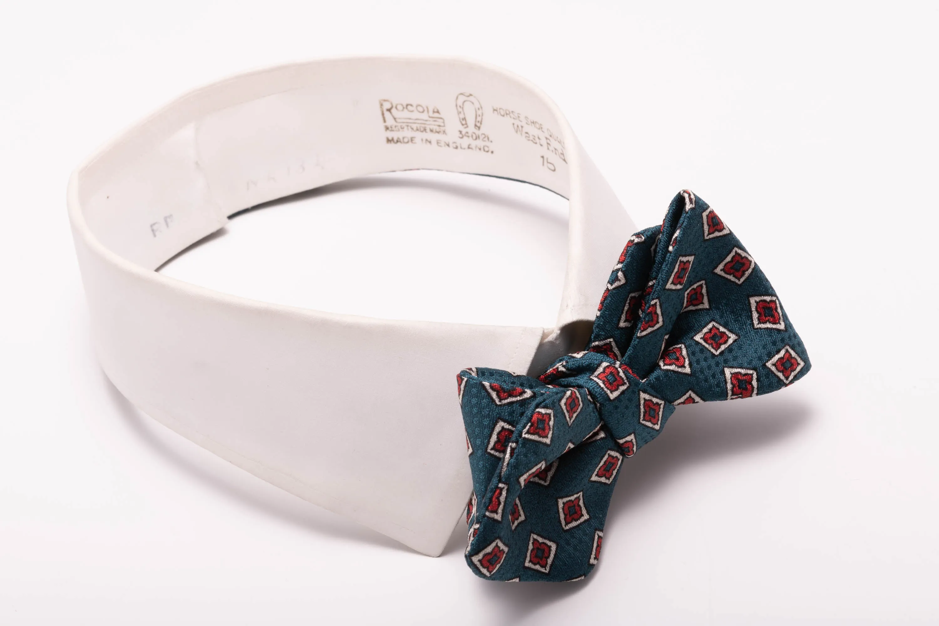 Aqua Green Jacquard Woven Bow Tie