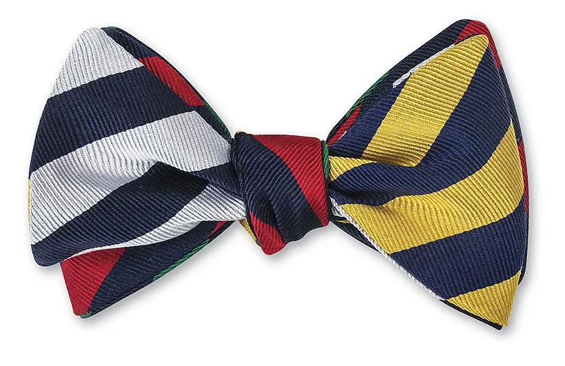 Bar Stripes Quad Bow Tie - B1408