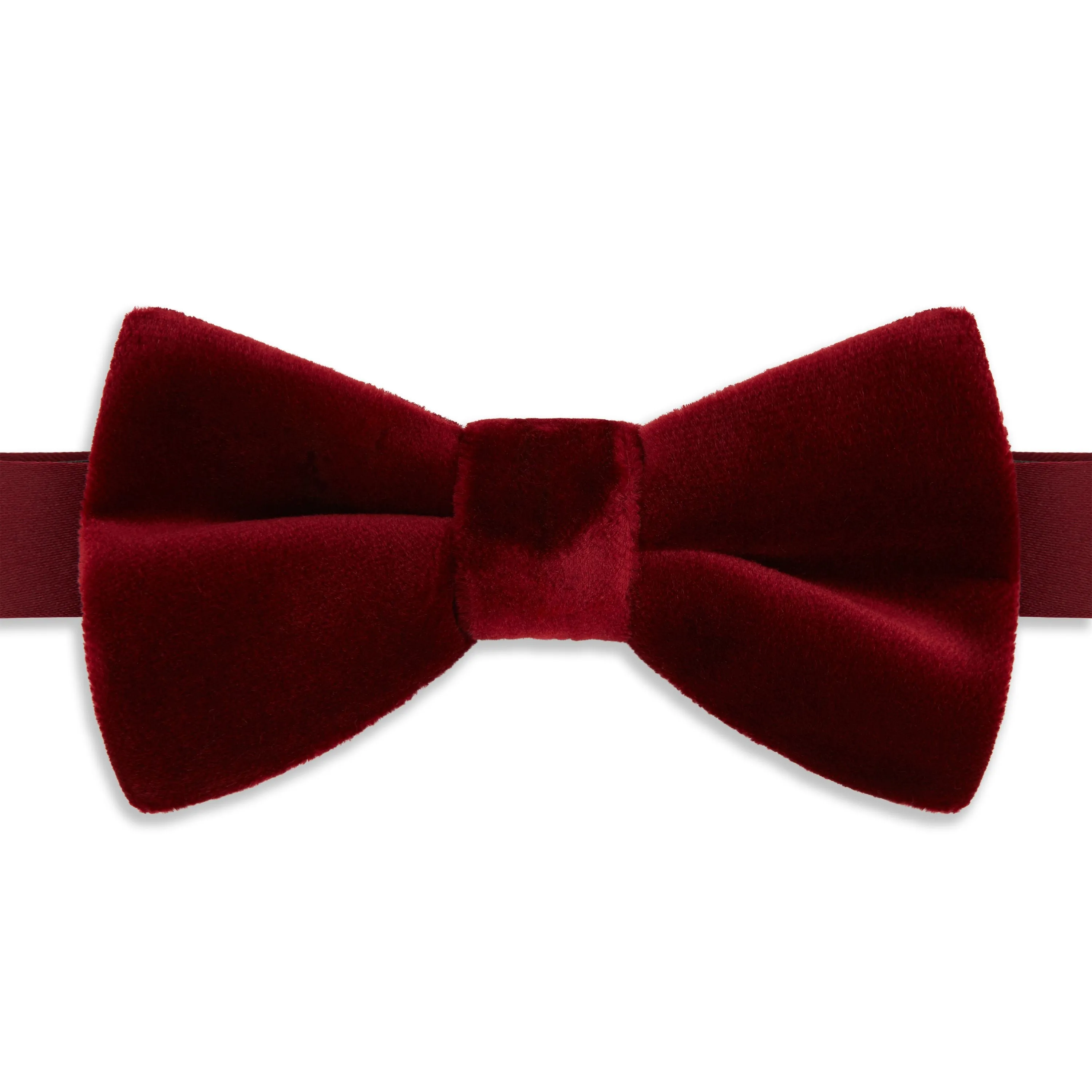 Berry Velvet pre-Tied Bow Tie