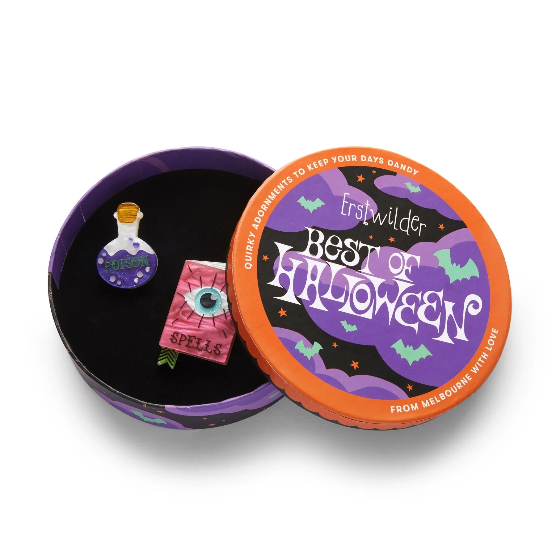 Best of Halloween Witch's Brew Brooch Set