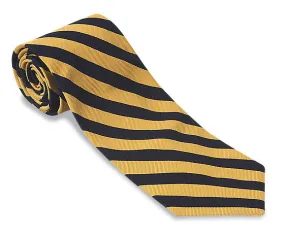 Black/Gold Bar Stripes Necktie - F631