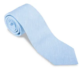 Blue Rishra Linen Necktie - F2842