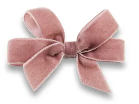 Blush pink, Georgia velvet hair bow