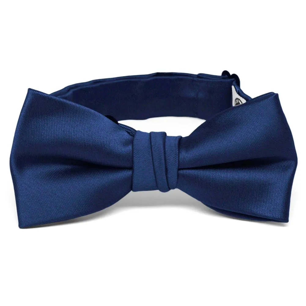 Boys' Blue Velvet Premium Bow Tie