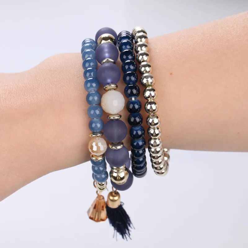 Bracelets For Women Rushed Sterling Jewelry Handmade Pearl Beads Design Colorful Fashion Multilayer Bracelets