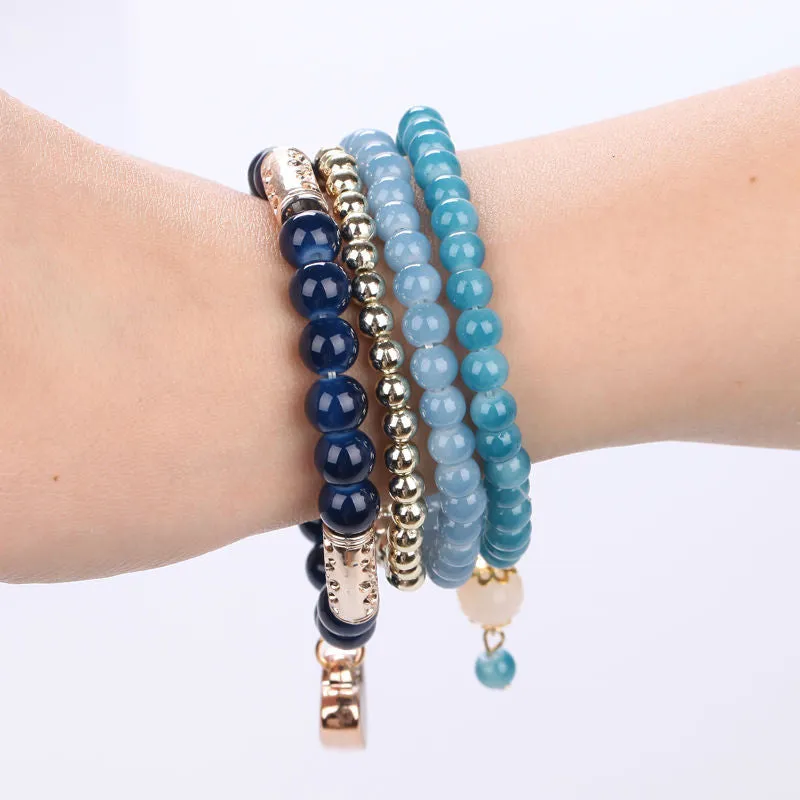 Bracelets For Women Rushed Sterling Jewelry Handmade Pearl Beads Design Colorful Fashion Multilayer Bracelets