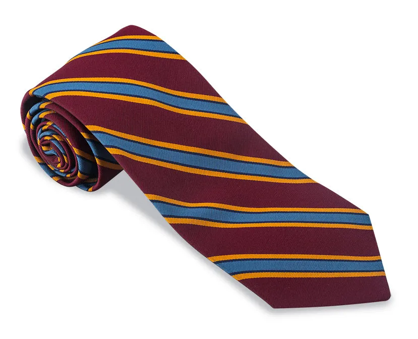 Burgundy Vista Stripes Necktie - F5316