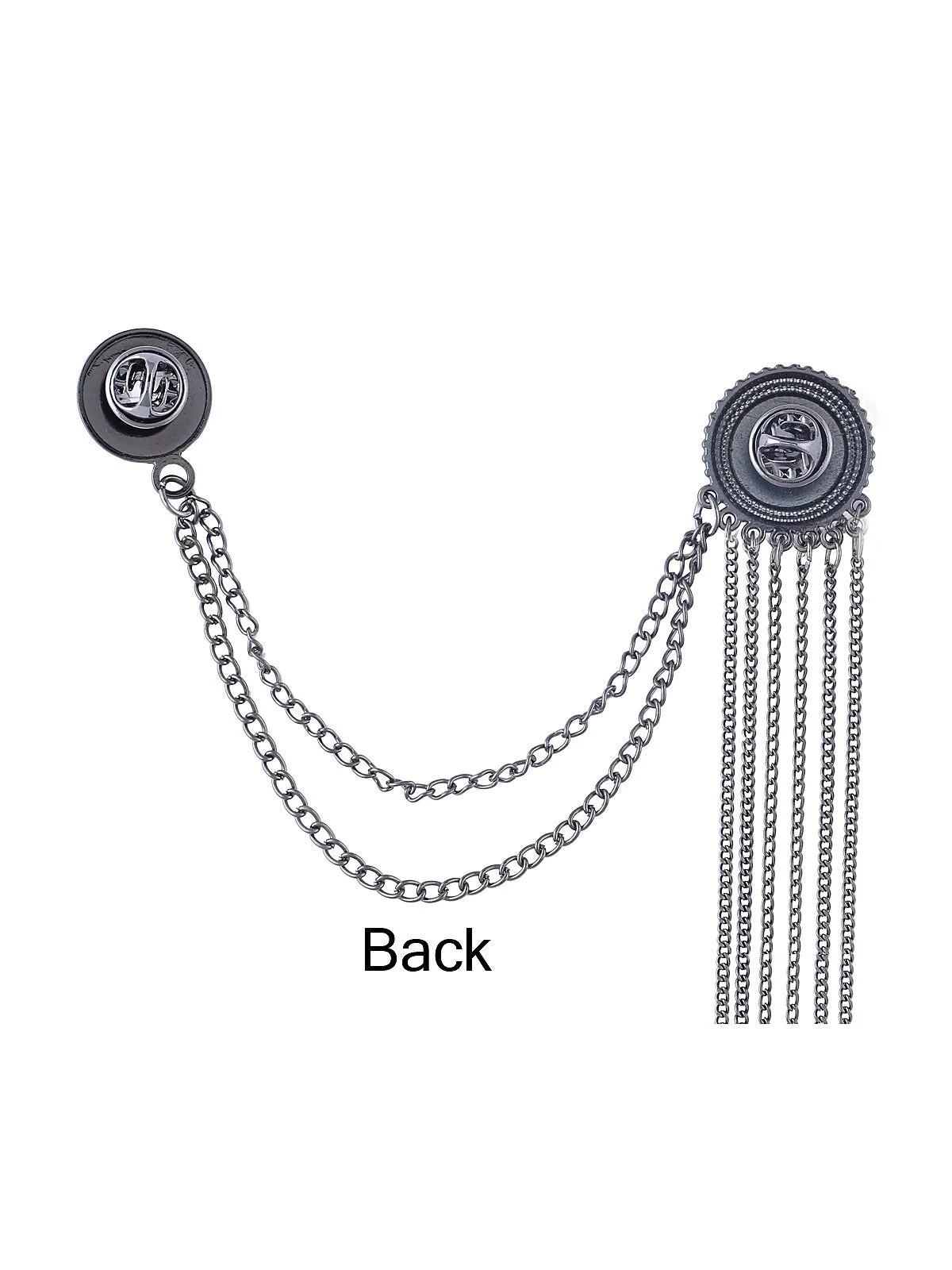 Classic Coin Design Chain Hanging Unisex Brooch