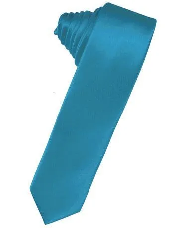 Clover Luxury Satin Skinny Necktie