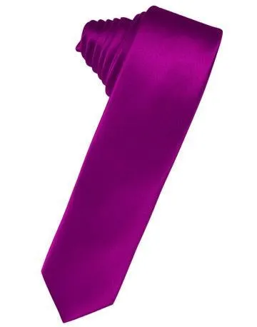 Clover Luxury Satin Skinny Necktie