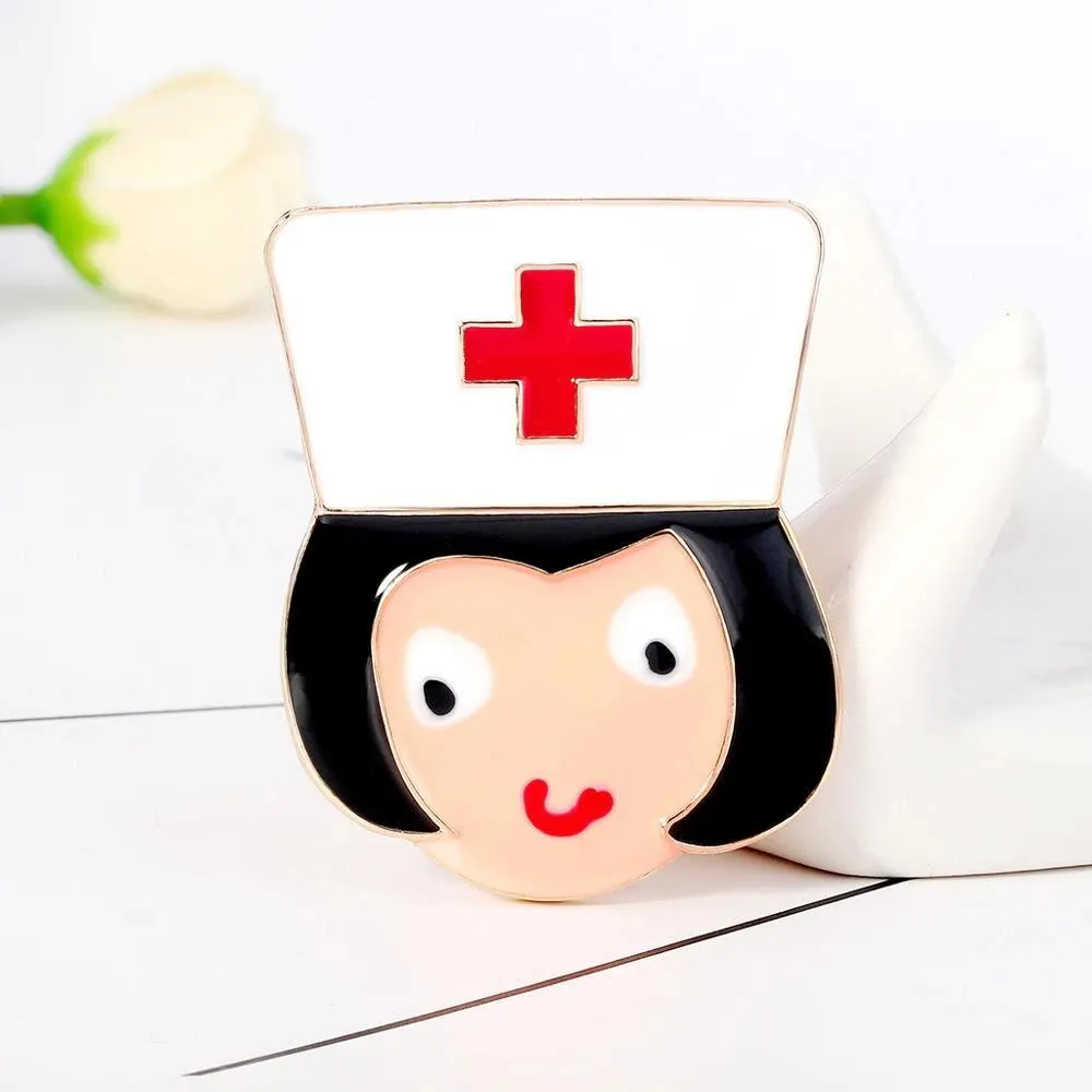 Creative Nurse Medical Enamel Brooch Pins