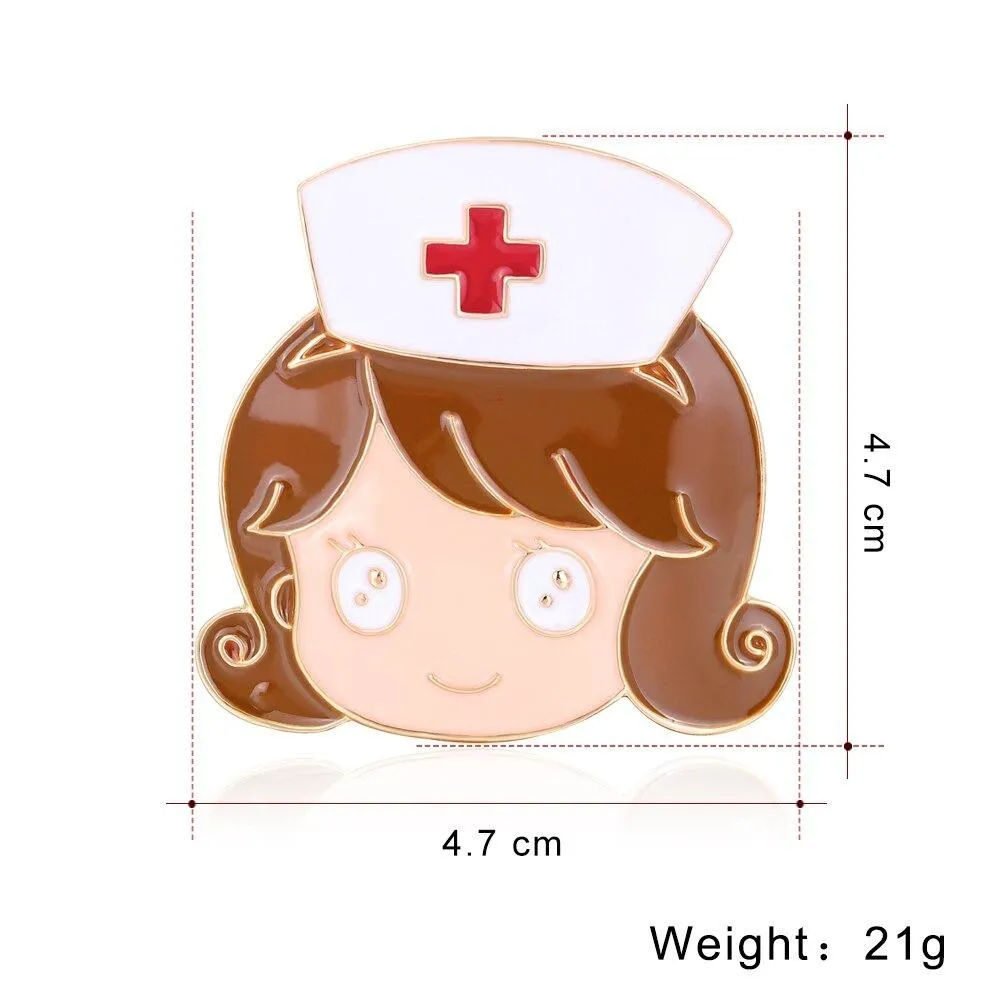 Creative Nurse Medical Enamel Brooch Pins