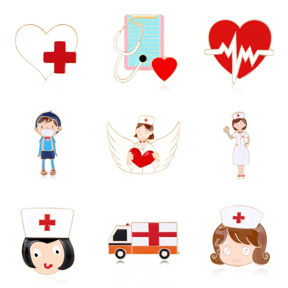 Creative Nurse Medical Enamel Brooch Pins