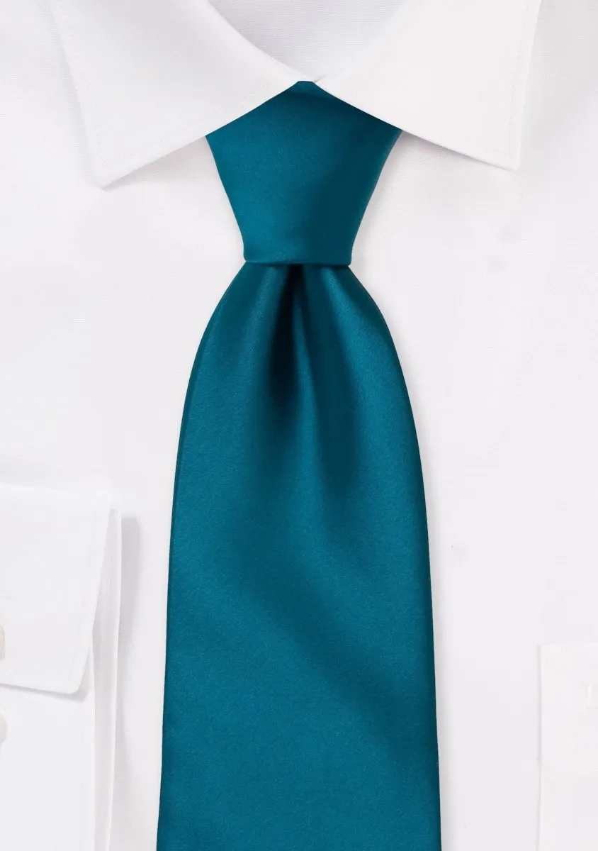 Dark Teal Solid Necktie