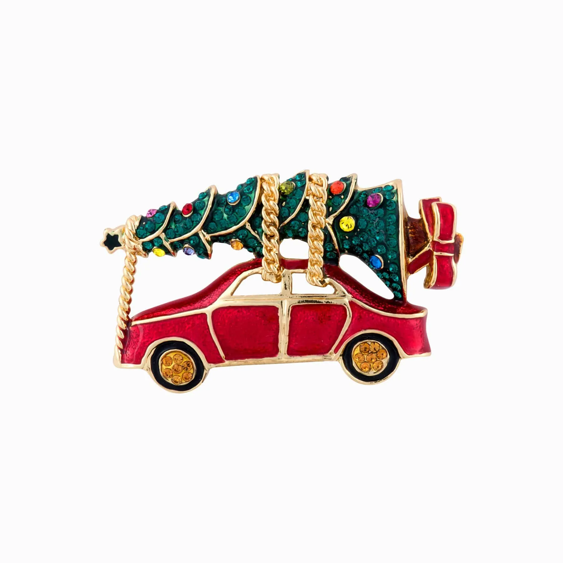 Driving Home for Christmas Brooch