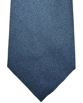 Emporio Armani Silk Tie Blue Gray Solid