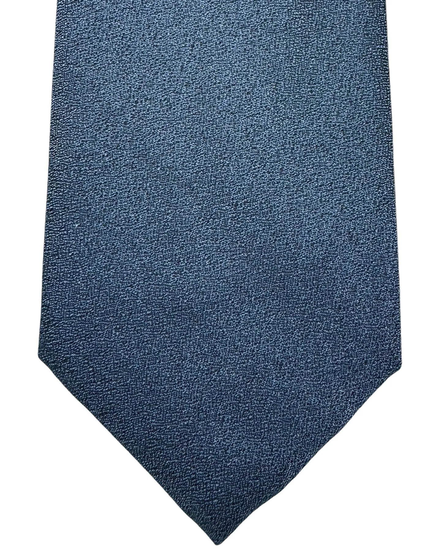 Emporio Armani Silk Tie Blue Gray Solid