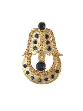 Ethnic Diamond Golden Wedding Brooch