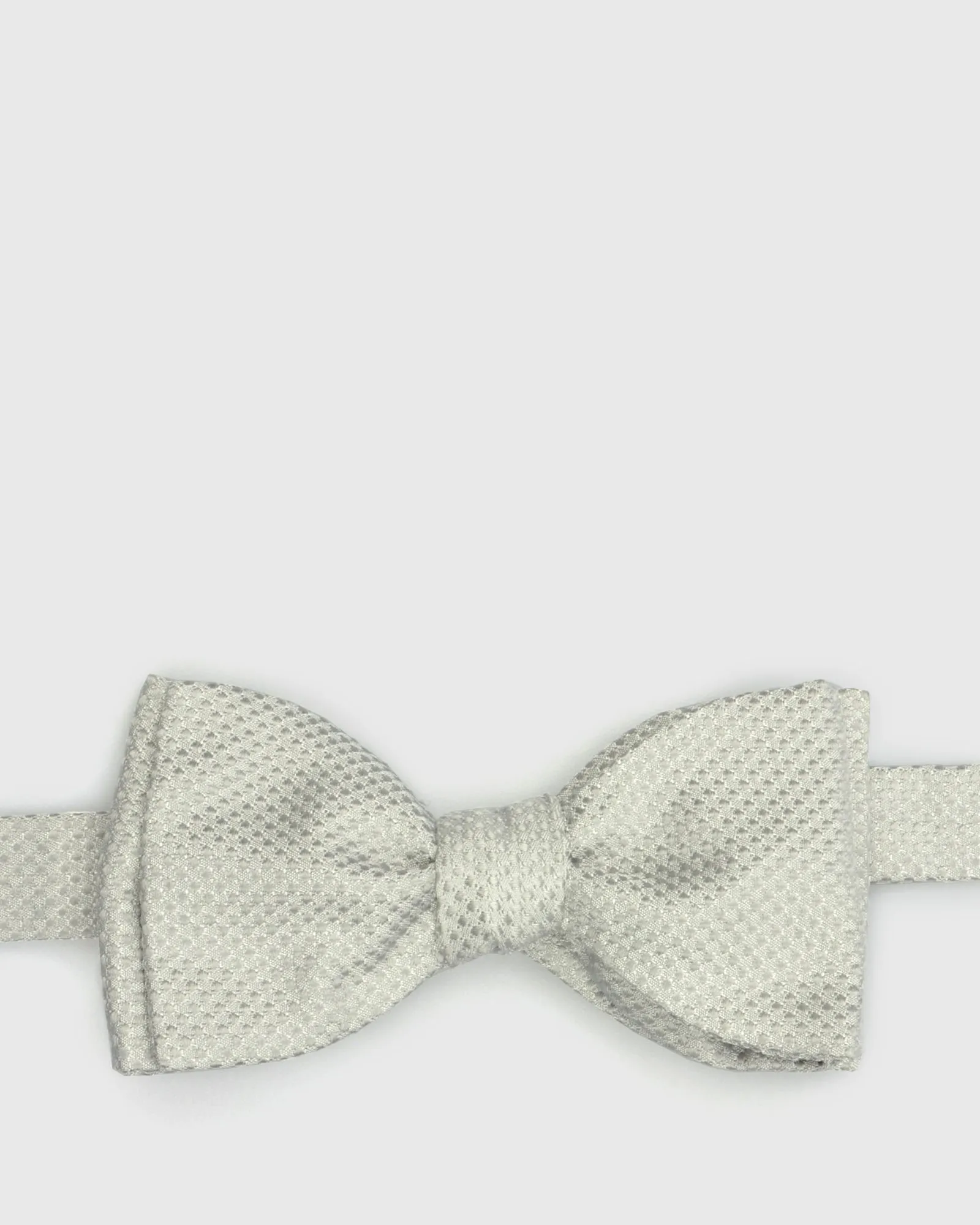 FRANCESCO TOME TYOFT-22 SELF TIE BOBBY GREY SILK BOW