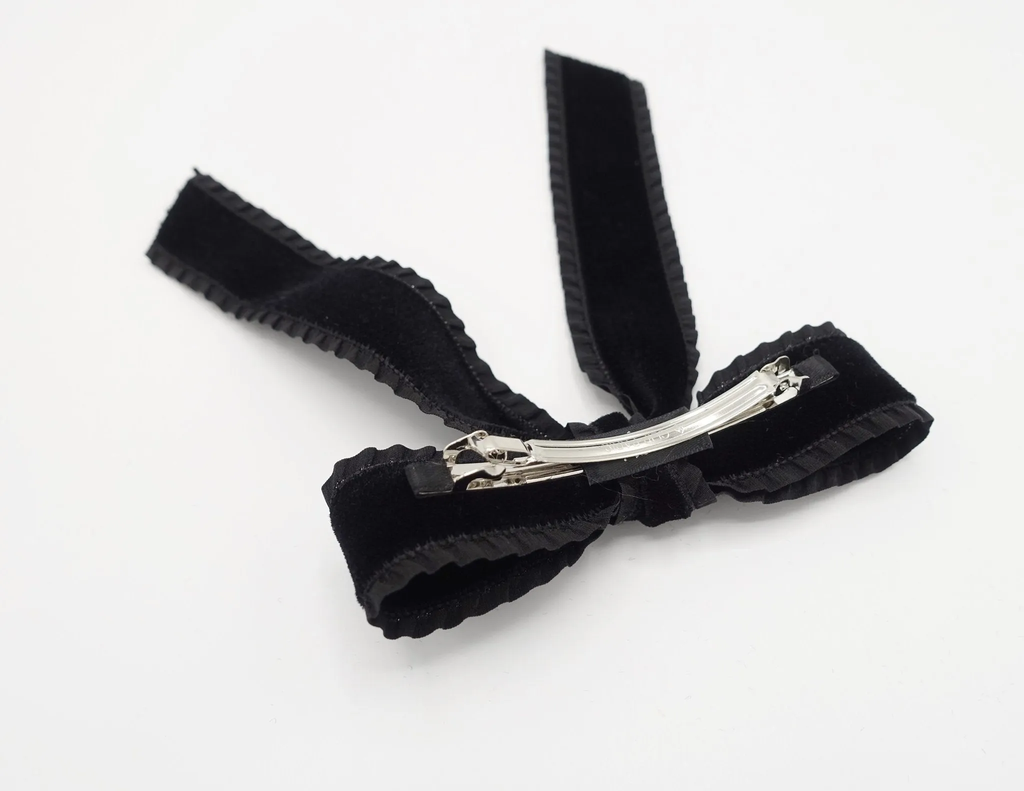 frill velvet hair bow  VS-Premium202701