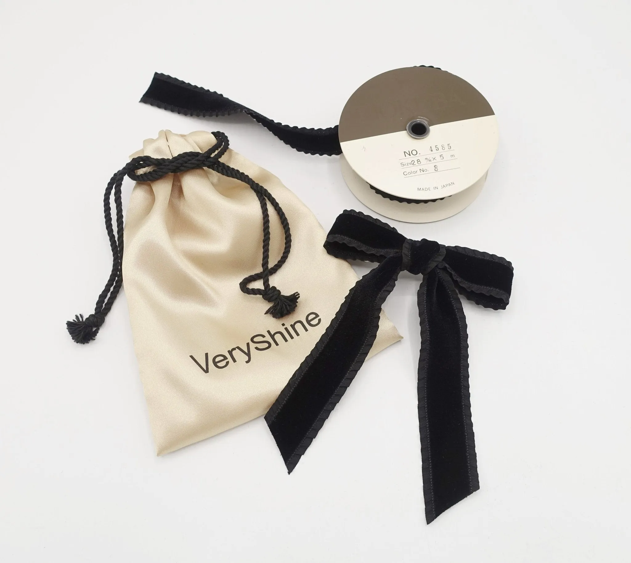 frill velvet hair bow  VS-Premium202701