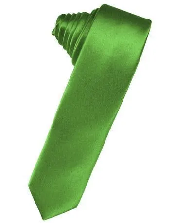 Jade Luxury Satin Skinny Necktie