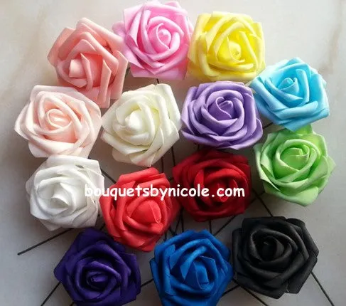 JULIA ~ Real Touch Roses Brooch Bouquet or DIY KIT