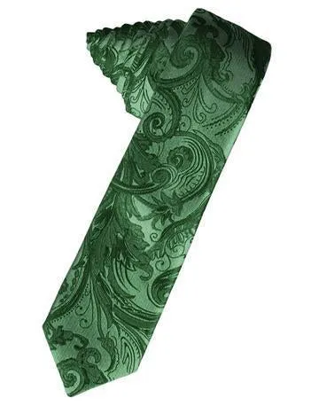 Kelly Tapestry Satin Skinny Necktie