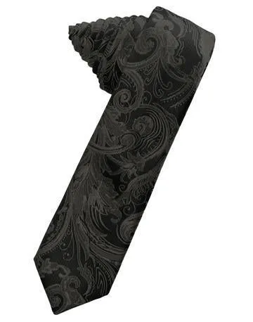 Kelly Tapestry Satin Skinny Necktie