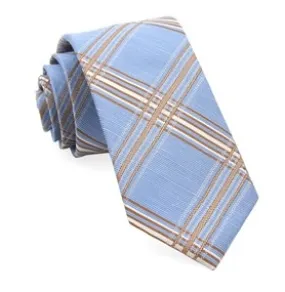 Light Blue KP Plaid Necktie