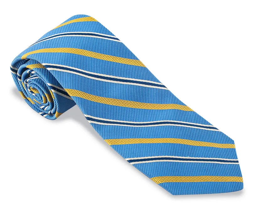 Light Blue Winston Stripes Necktie - F5314