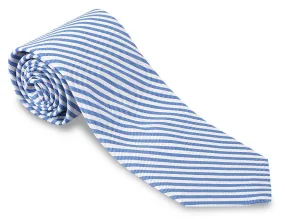 Light Blue/White Sherman Striped Necktie - F2545