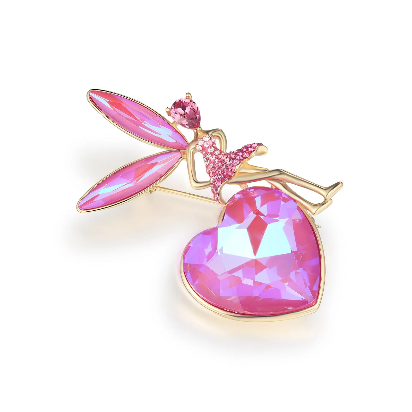 Love Heart Fairy Brooch