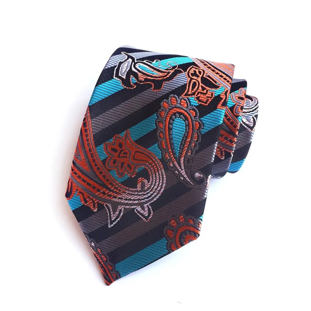 Luxury Paisley Woven Silk Ties - 8 Designs