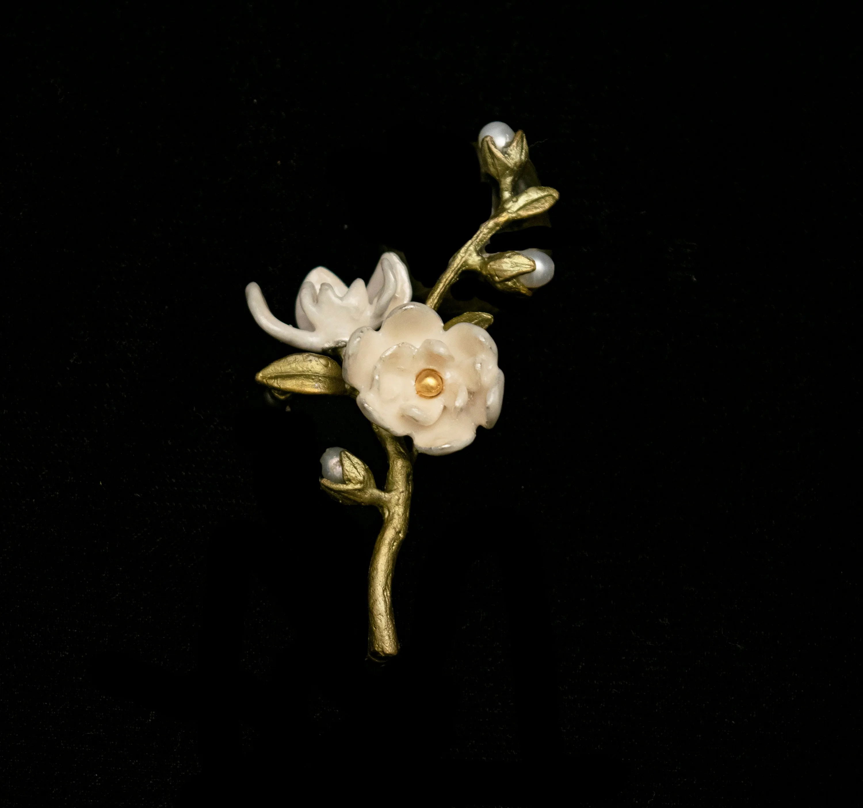 Magnolia Flower Brooch