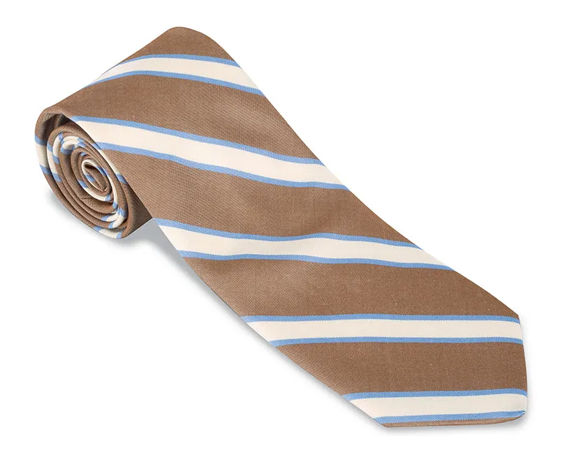 Mahogany Dudley Stripes Necktie - F5448