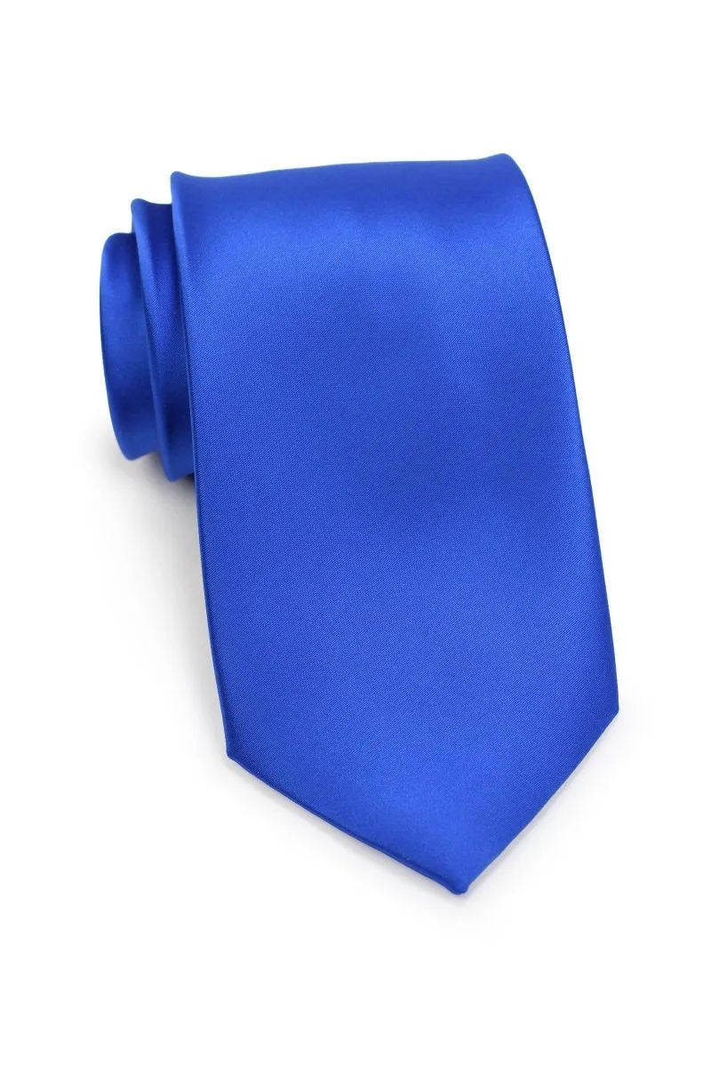 Marine Blue Solid Necktie