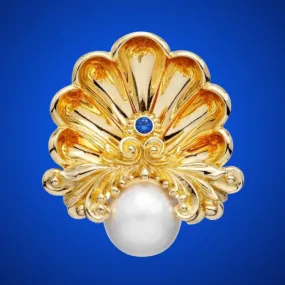 Martha Washington Shell Pin