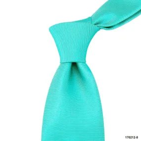 Marzthomson 8cm Tiffany Blue Ribbed Tie