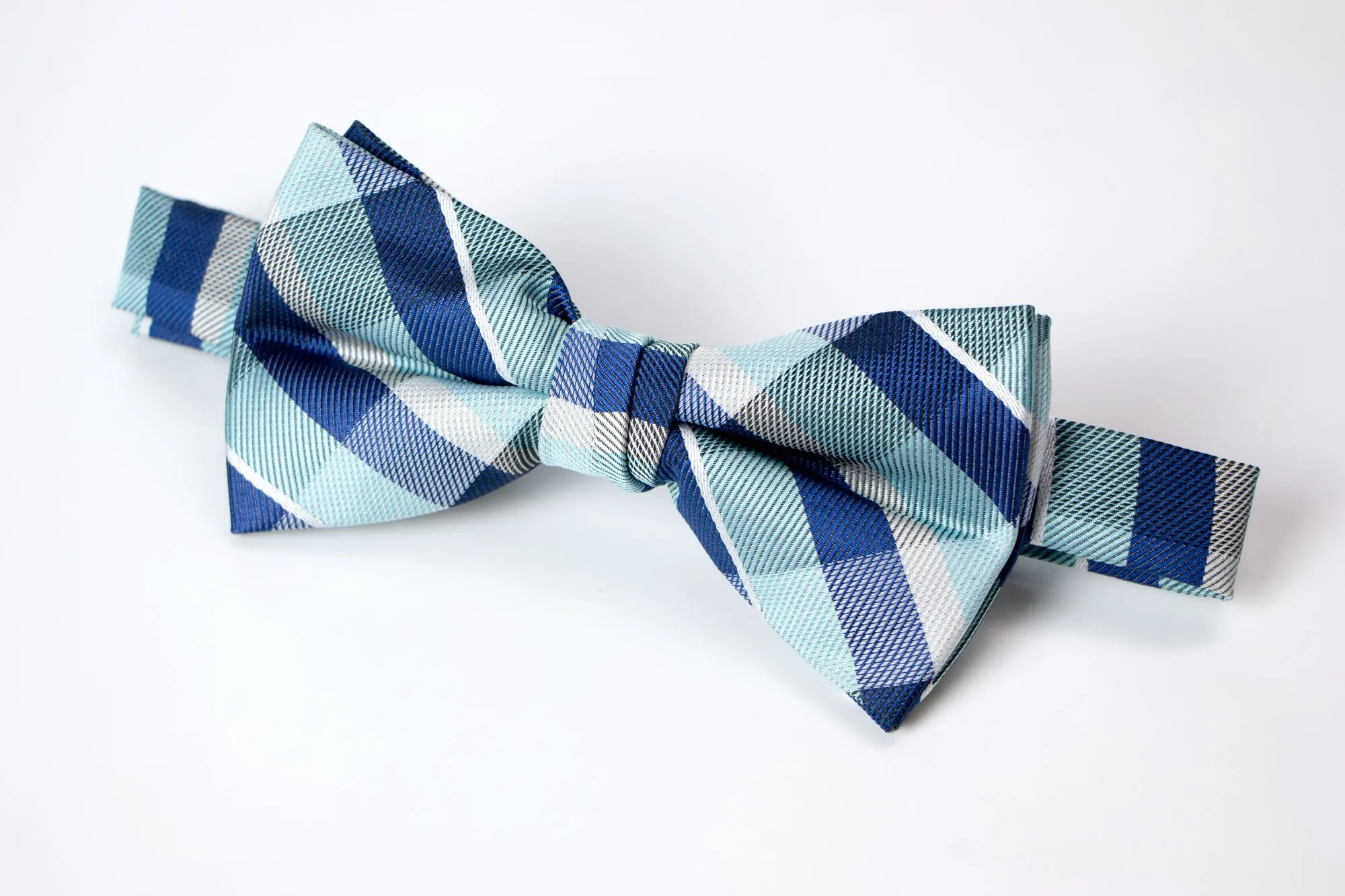 Men's Blue Patterned Bow Tie (Color 30)